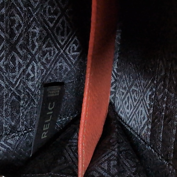 Relic Faux Leather Satchel and Wallet with Elephant/Floral Design. - Picture 8 of 16